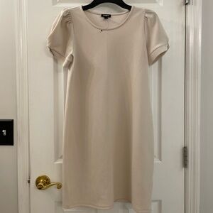 NWOT Express Cream Puff Sleeve Dress Sz S